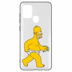 Чехол для Samsung A21s Гомер Симпсон в трусиках - PrintSalon