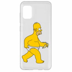 Чехол для Samsung A31 Гомер Симпсон в трусиках - PrintSalon