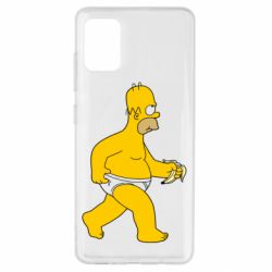 Чехол для Samsung A51 Гомер Симпсон в трусиках - PrintSalon