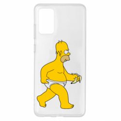 Чехол для Samsung S20+ Гомер Симпсон в трусиках - PrintSalon