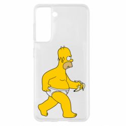 Чехол для Samsung S21 Гомер Симпсон в трусиках