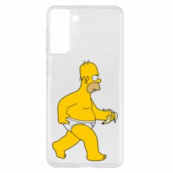 Чехол для Samsung S21+ Гомер Симпсон в трусиках - PrintSalon