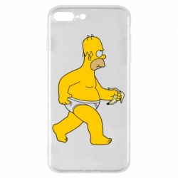 Чехол для iPhone 8 Plus Гомер Симпсон в трусиках - PrintSalon