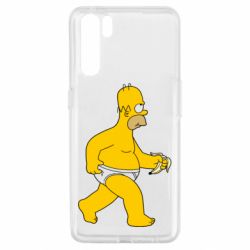 Чехол для Oppo A91/Reno3 Гомер Симпсон в трусиках - PrintSalon