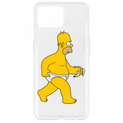 Чехол для Oppo Reno 4 Lite Гомер Симпсон в трусиках - PrintSalon