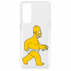 Чехол для Oppo Reno 4 Pro Гомер Симпсон в трусиках - PrintSalon