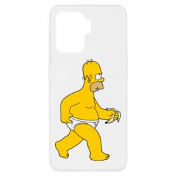 Чехол для Oppo Reno 5 Lite Гомер Симпсон в трусиках - PrintSalon