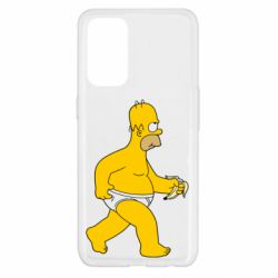 Чехол для Oppo Reno 5 4G Гомер Симпсон в трусиках - PrintSalon