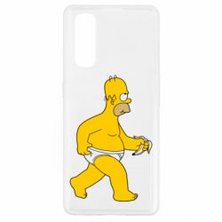 Чехол для Oppo Find X2 Гомер Симпсон в трусиках - PrintSalon
