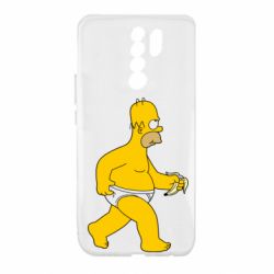 Чехол для Xiaomi Redmi 9 Гомер Симпсон в трусиках - PrintSalon