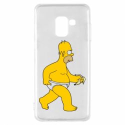 Чехол для Samsung A8 2018 Гомер Симпсон в трусиках - PrintSalon