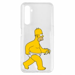 Чехол для Realme 6 Pro Гомер Симпсон в трусиках - PrintSalon