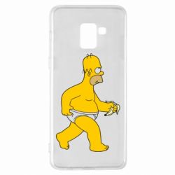 Чехол для Samsung A8+ 2018 Гомер Симпсон в трусиках - PrintSalon