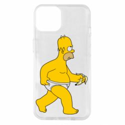 Чехол для iPhone 14 Гомер Симпсон в трусиках - PrintSalon