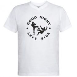 Мужская футболка  с V-образным вырезом Good Night - PrintSalon