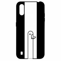 Чохол для Samsung A01 / M01 Goose black and white
