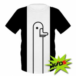 Дитяча 3D футболка Goose black and white