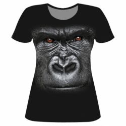 Жіноча 3D футболка Горила - PrintSalon