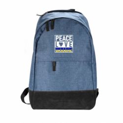 Городской рюкзак PEACE LOVE UKRAINE - PrintSalon