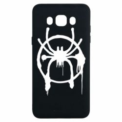 Чехол для Samsung J7 2016 Graffiti Spider Man Logo - PrintSalon