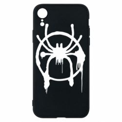 Чехол для iPhone XR Graffiti Spider Man Logo - PrintSalon