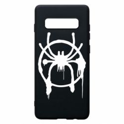 Чехол для Samsung S10+ Graffiti Spider Man Logo - PrintSalon