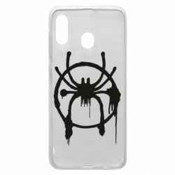 Чехол для Samsung A30 Graffiti Spider Man Logo - PrintSalon