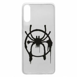 Чехол для Samsung A70 Graffiti Spider Man Logo - PrintSalon