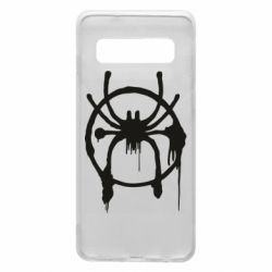 Чехол для Samsung S10 Graffiti Spider Man Logo - PrintSalon