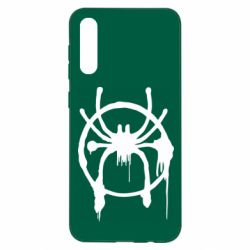 Чехол для Samsung A50 Graffiti Spider Man Logo - PrintSalon