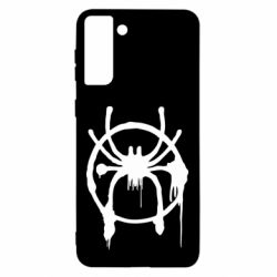 Чехол для Samsung S21 Ultra Graffiti Spider Man Logo - PrintSalon