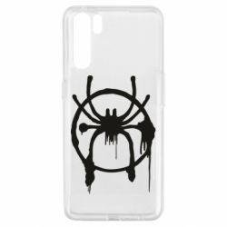 Чехол для Oppo A91/Reno3 Graffiti Spider Man Logo - PrintSalon