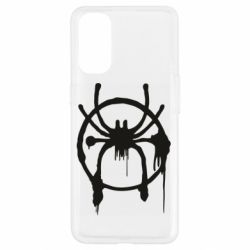 Чехол для Oppo Reno 4 Graffiti Spider Man Logo - PrintSalon