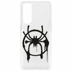 Чехол для Oppo Reno 4 Pro Graffiti Spider Man Logo - PrintSalon