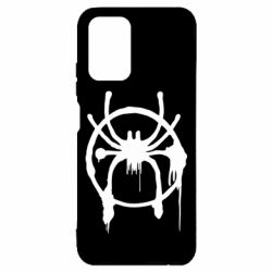 Чехол для Xiaomi Redmi Note 10 Graffiti Spider Man Logo - PrintSalon