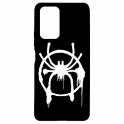 Чехол для Xiaomi Redmi Note 10 Pro Graffiti Spider Man Logo - PrintSalon