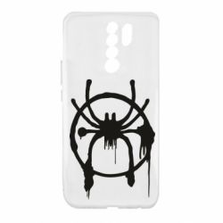 Чехол для Xiaomi Redmi 9 Graffiti Spider Man Logo - PrintSalon