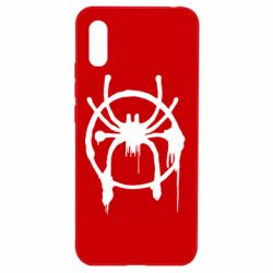 Чехол для Xiaomi Redmi 9a Graffiti Spider Man Logo - PrintSalon