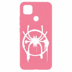 Чехол для Xiaomi Redmi 9c Graffiti Spider Man Logo - PrintSalon