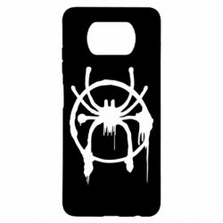 Чехол для Xiaomi Poco X3 Graffiti Spider Man Logo - PrintSalon