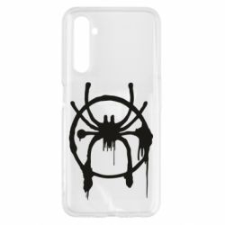 Чехол для Realme 6 Graffiti Spider Man Logo - PrintSalon