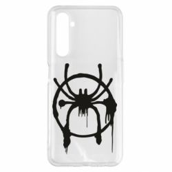 Чехол для Realme 6 Pro Graffiti Spider Man Logo - PrintSalon