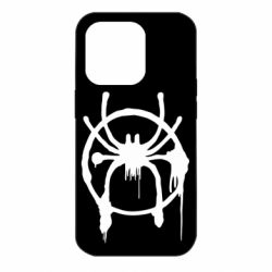 Чехол для iPhone 14 Pro Graffiti Spider Man Logo - PrintSalon