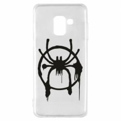 Чехол для Samsung A8 2018 Graffiti Spider Man Logo - PrintSalon