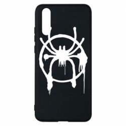 Чехол для Huawei P20 Graffiti Spider Man Logo - PrintSalon