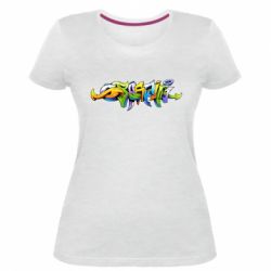 Жіноча преміум футболка Graffiti style - PrintSalon