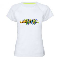 Жіноча футболка для спорту Graffiti style - PrintSalon