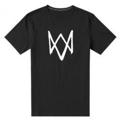 Мужская футболка премиум Graffiti Watch Dogs logo - PrintSalon