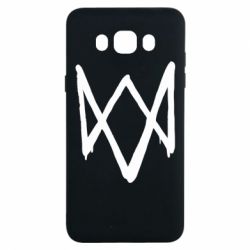 Чехол для Samsung J7 2016 Graffiti Watch Dogs logo - PrintSalon
