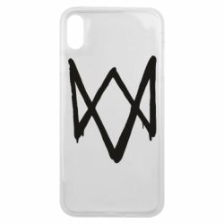 Чохол для iPhone Xs Max Graffiti Watch Dogs logo-PrintSalon Чохол для iPhone Xs Max Graffiti Watch Dogs logo